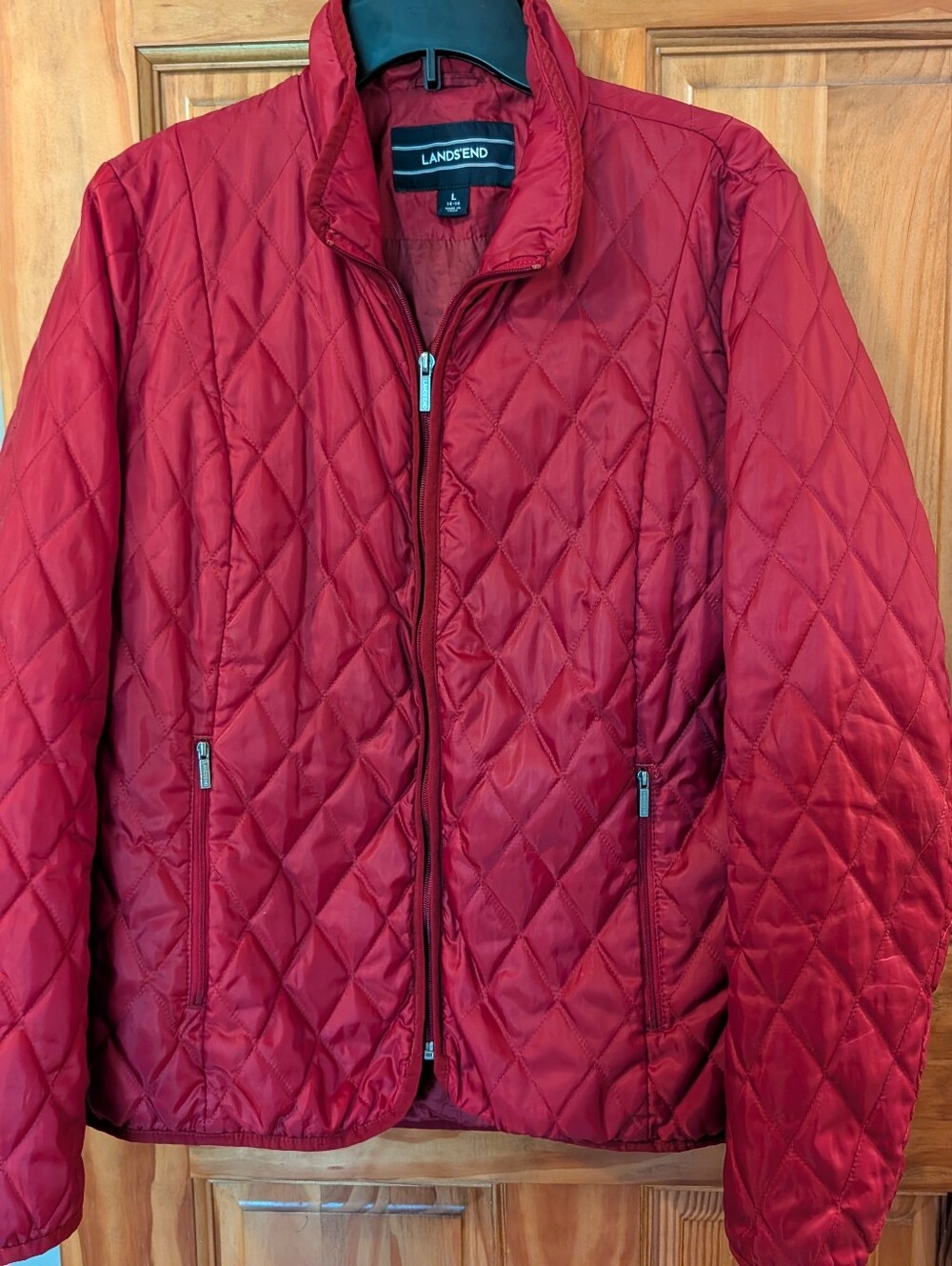 Lands' End Women's Lightweight Quilted Primaloft Jacket Women's Size L (14-16)